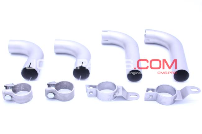 KIT TUBI DI SCARICO B-C IN ACCIAIO INOX "USA"