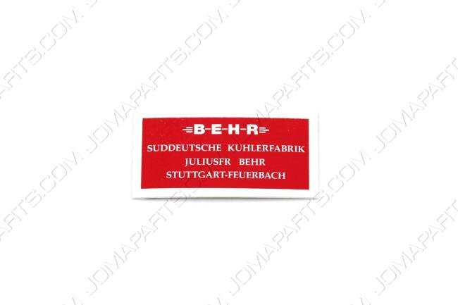 AIR DUCT DECAL 356 BT6-C