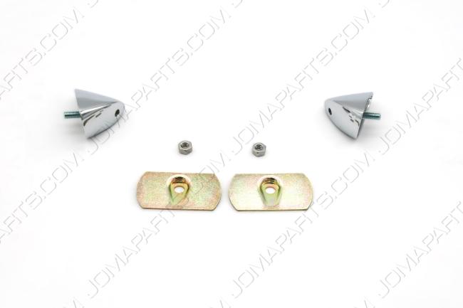 BASE RIFLETTORE CROMO 356 B - C (COPPIA)