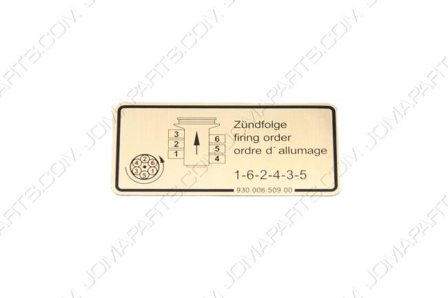 KLEBESCHILD ZÜNDFOLGE 911 79-83