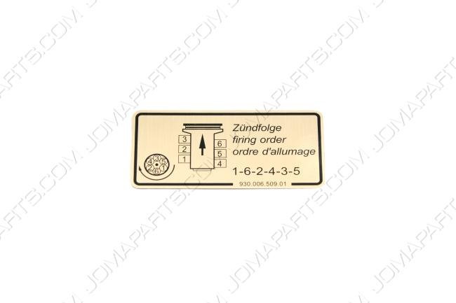 DECAL FIRING ORDER 911 84-89