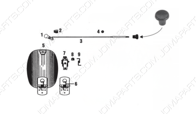 Piezas del tapón de llenado de combustible 356 BT6-C