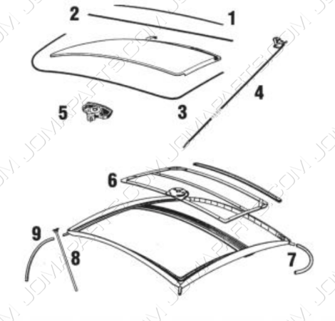 Piezas de techo solar 356