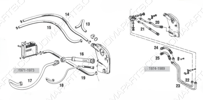 Mangueras, tubos & líneas de aceite 911 1971-89