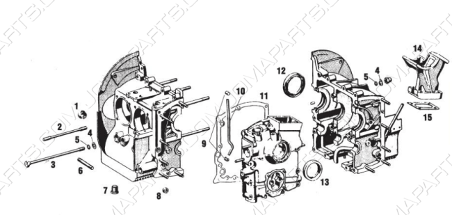 Composants du carter 912
