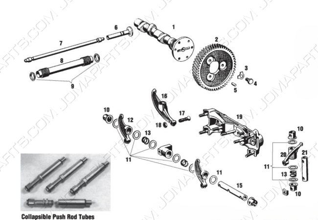 Distribution de soupapes 912