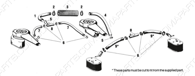 Tuyaux de filtre à air 912