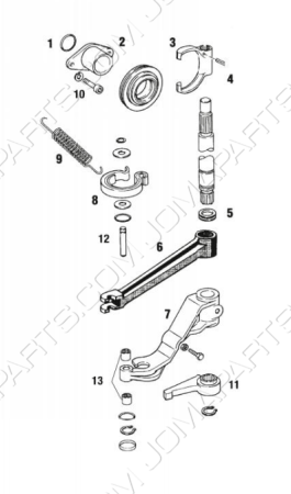 Kupplungsausrückmechanismus 911 72-86 + 911 Turbo 76-88