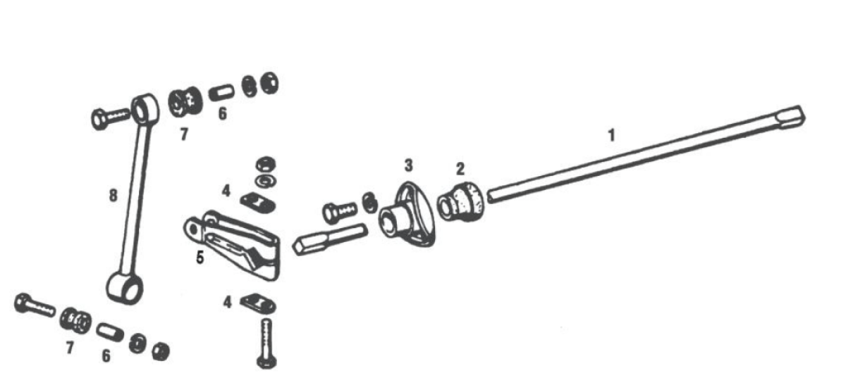 Componenti barra stabilizzatrice anteriore 911 65-73 + 911 turbo 76-77