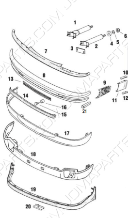 Bumpers & sierdelen 911 74–89