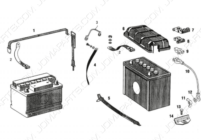 Batterij componenten 911
