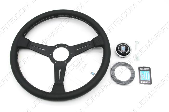 NARDI STUUR 36CM ZWART LEER