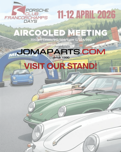 Bezoek Joma-Parts tijdens de PCFD op Spa-Francorchamps op 11/12 april! (Stand 33 en 34)