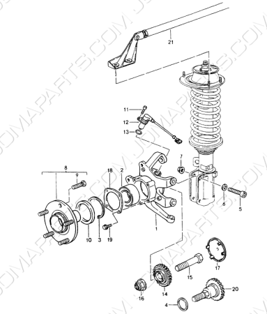 Wheel hub 964