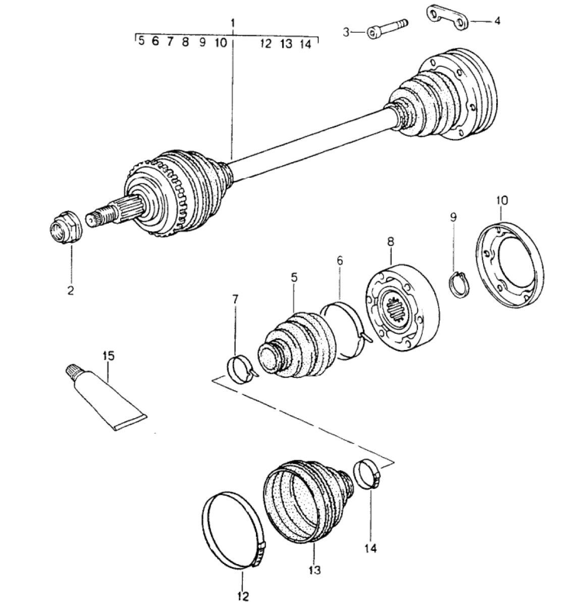 Driveshaft 964 Carrera 4