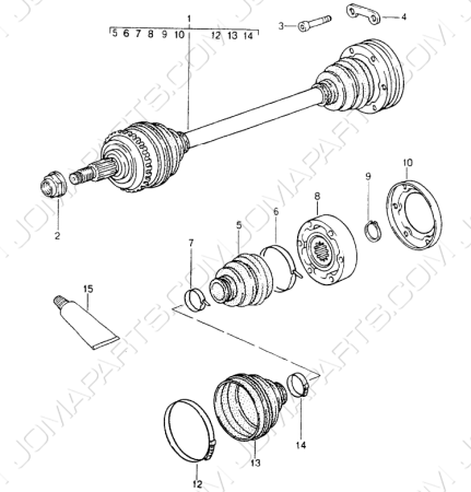 Driveshaft 964 Carrera 4