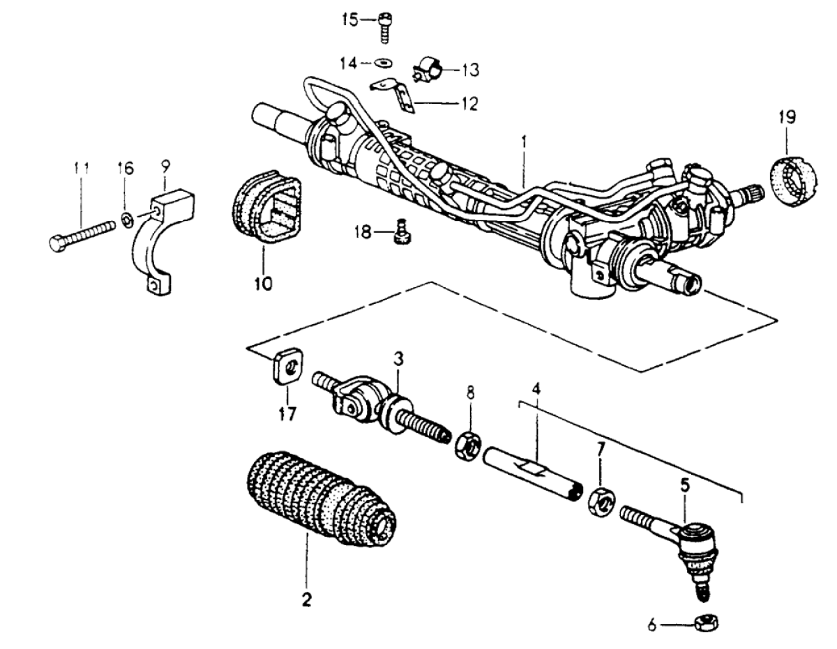 Steering rack 964