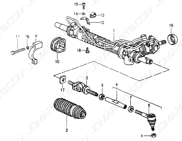 Steering rack 964
